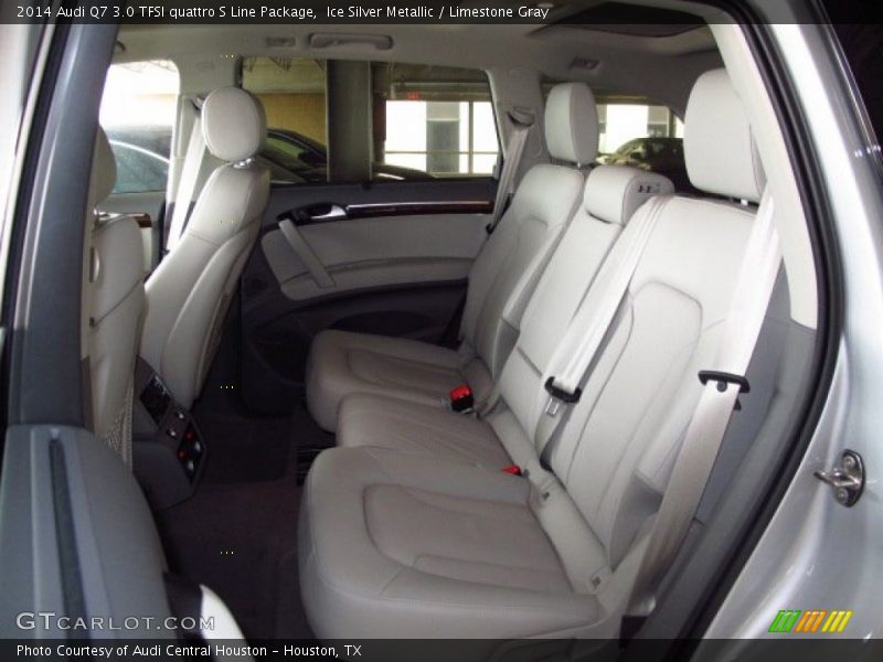 Ice Silver Metallic / Limestone Gray 2014 Audi Q7 3.0 TFSI quattro S Line Package