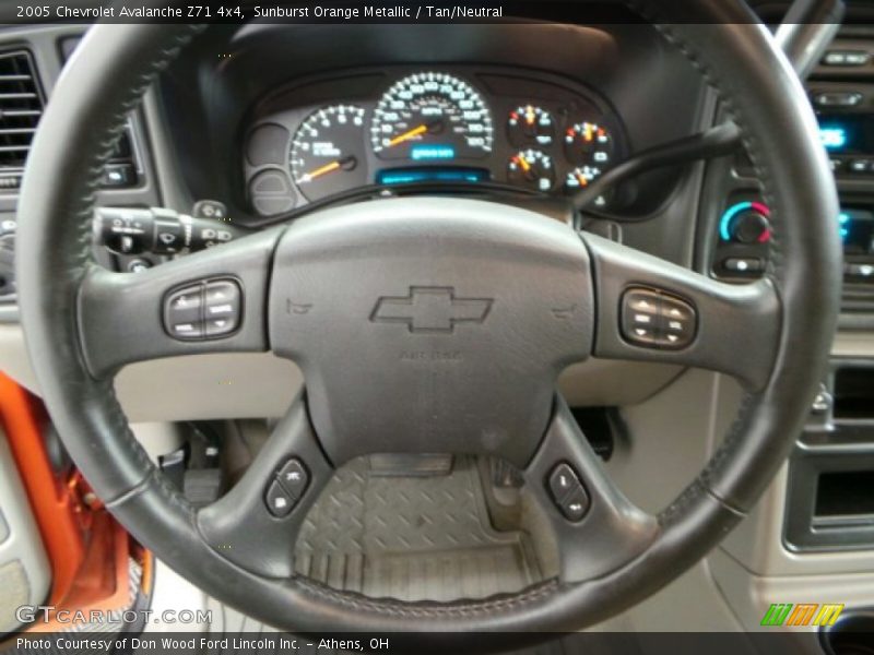 Sunburst Orange Metallic / Tan/Neutral 2005 Chevrolet Avalanche Z71 4x4