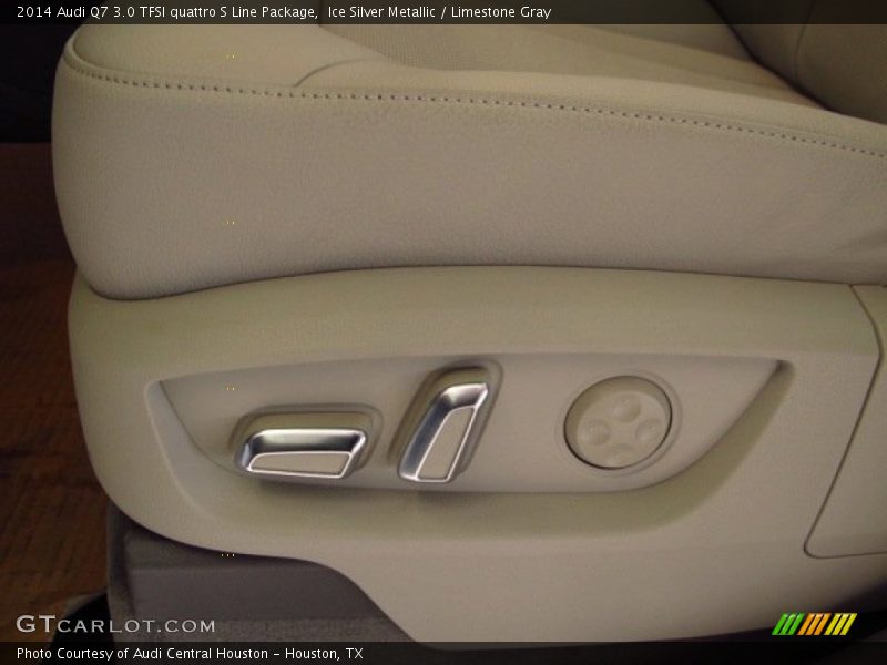 Ice Silver Metallic / Limestone Gray 2014 Audi Q7 3.0 TFSI quattro S Line Package