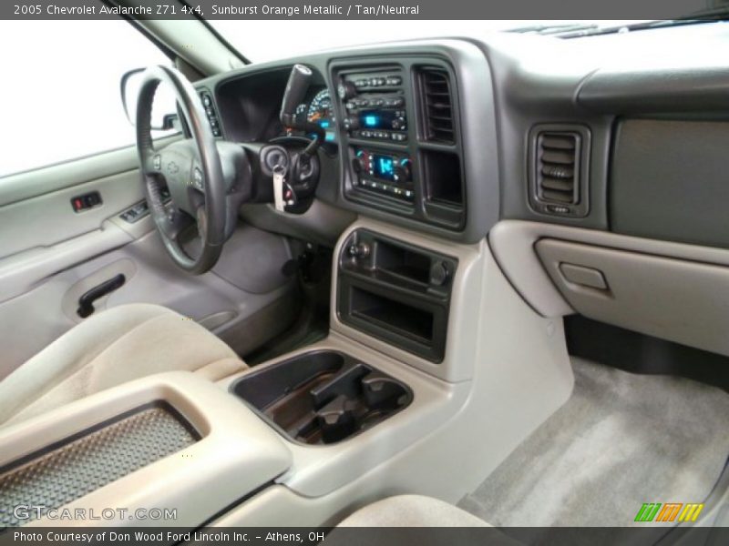Sunburst Orange Metallic / Tan/Neutral 2005 Chevrolet Avalanche Z71 4x4