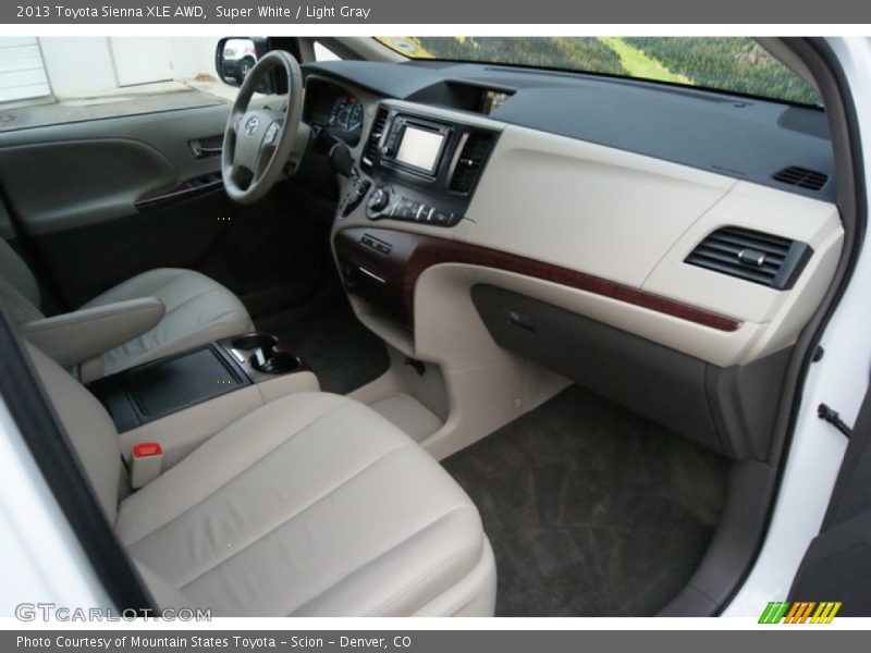 Super White / Light Gray 2013 Toyota Sienna XLE AWD