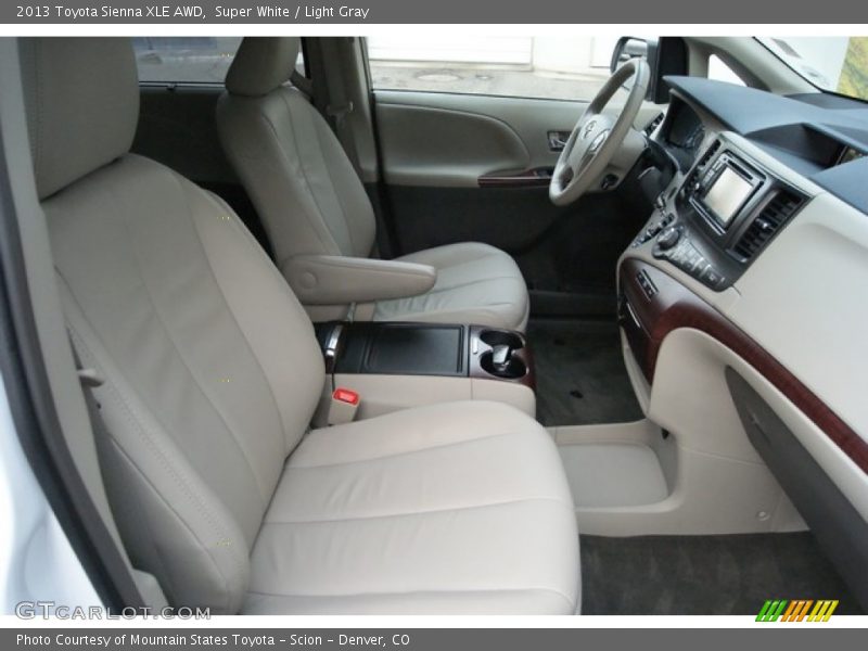 Super White / Light Gray 2013 Toyota Sienna XLE AWD