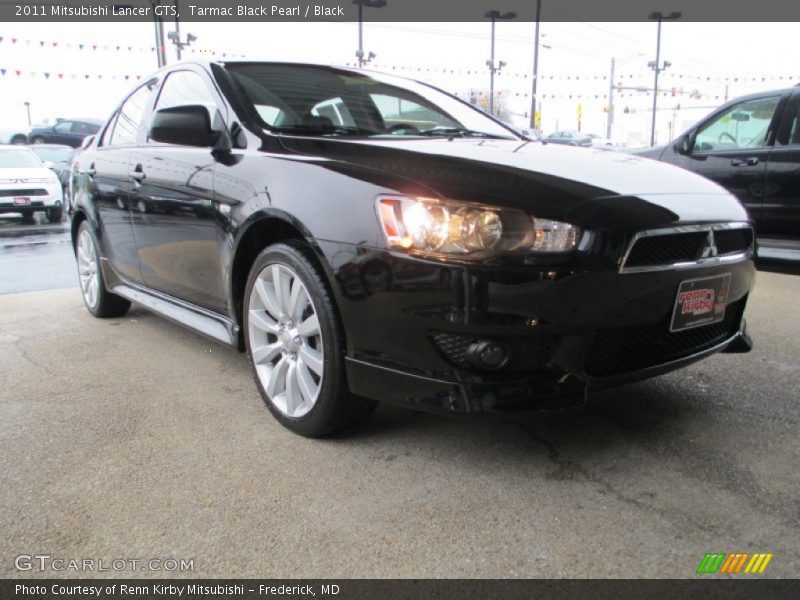 Tarmac Black Pearl / Black 2011 Mitsubishi Lancer GTS