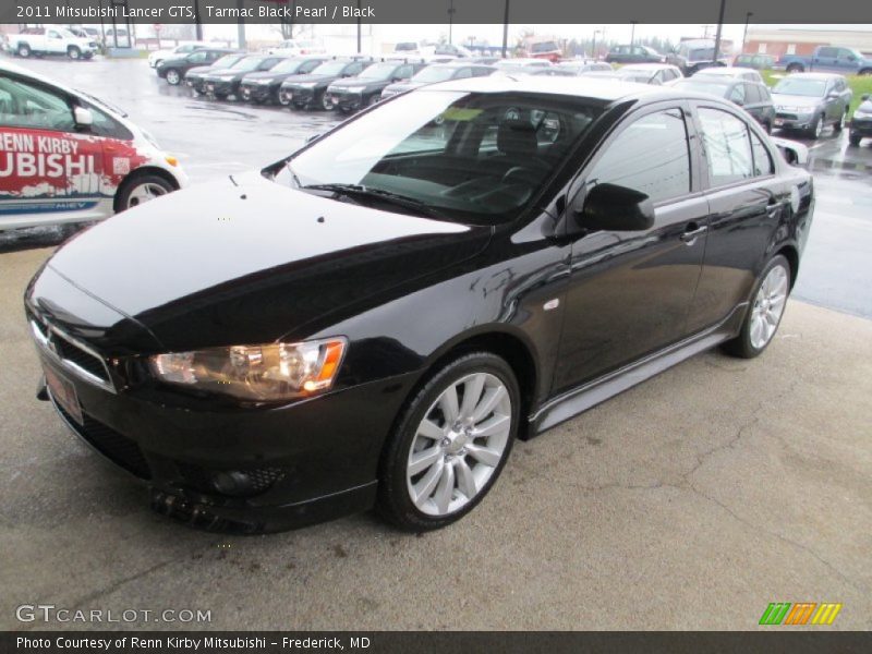 Tarmac Black Pearl / Black 2011 Mitsubishi Lancer GTS