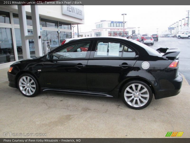 Tarmac Black Pearl / Black 2011 Mitsubishi Lancer GTS