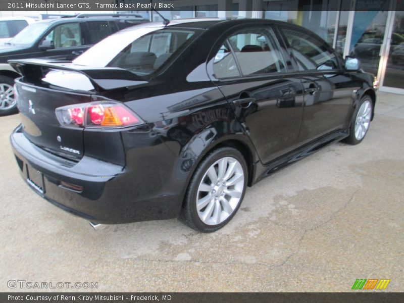 Tarmac Black Pearl / Black 2011 Mitsubishi Lancer GTS