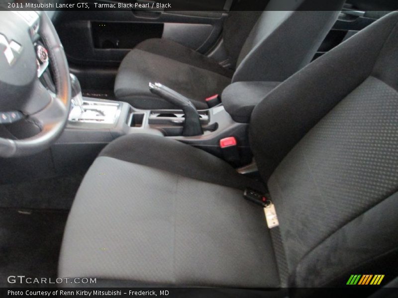Tarmac Black Pearl / Black 2011 Mitsubishi Lancer GTS