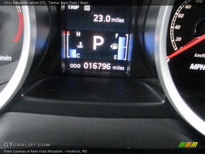 Tarmac Black Pearl / Black 2011 Mitsubishi Lancer GTS