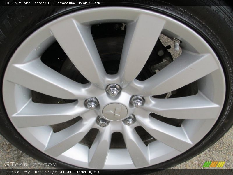 Tarmac Black Pearl / Black 2011 Mitsubishi Lancer GTS