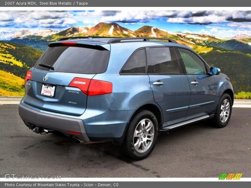 Steel Blue Metallic / Taupe 2007 Acura MDX