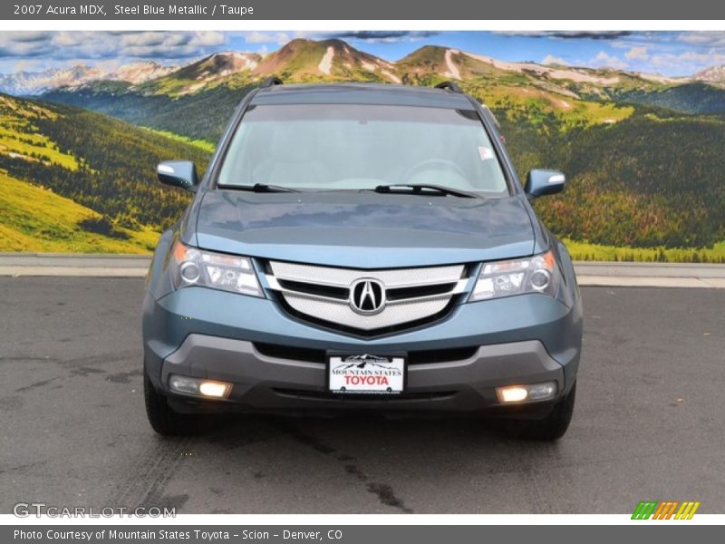 Steel Blue Metallic / Taupe 2007 Acura MDX