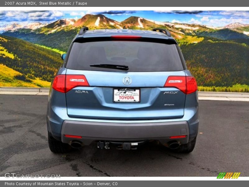 Steel Blue Metallic / Taupe 2007 Acura MDX