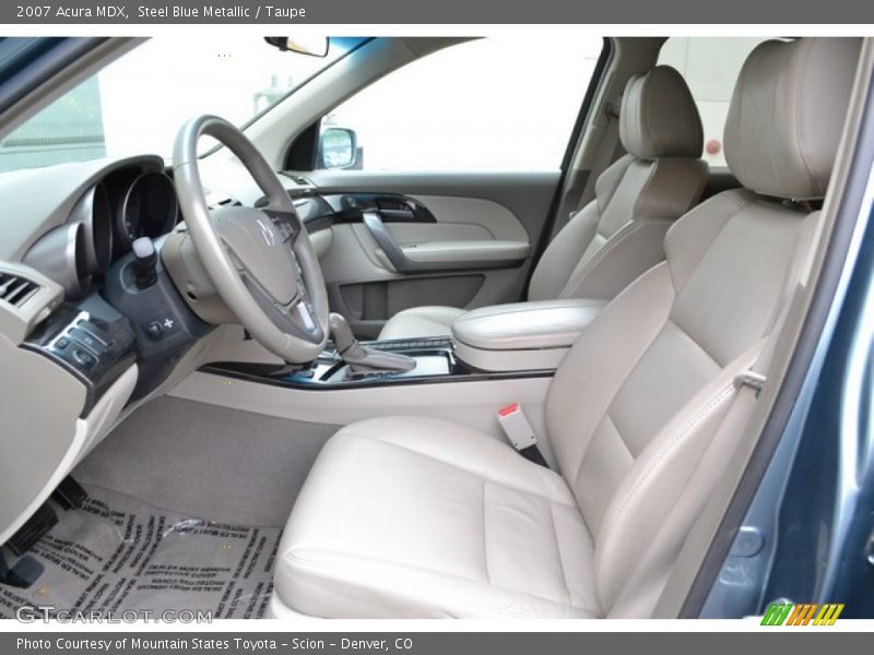 Front Seat of 2007 MDX 