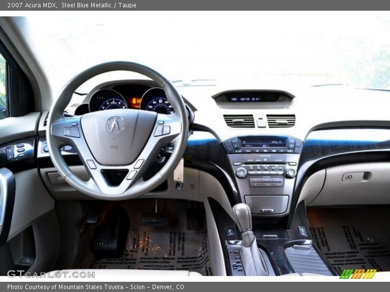 Steel Blue Metallic / Taupe 2007 Acura MDX