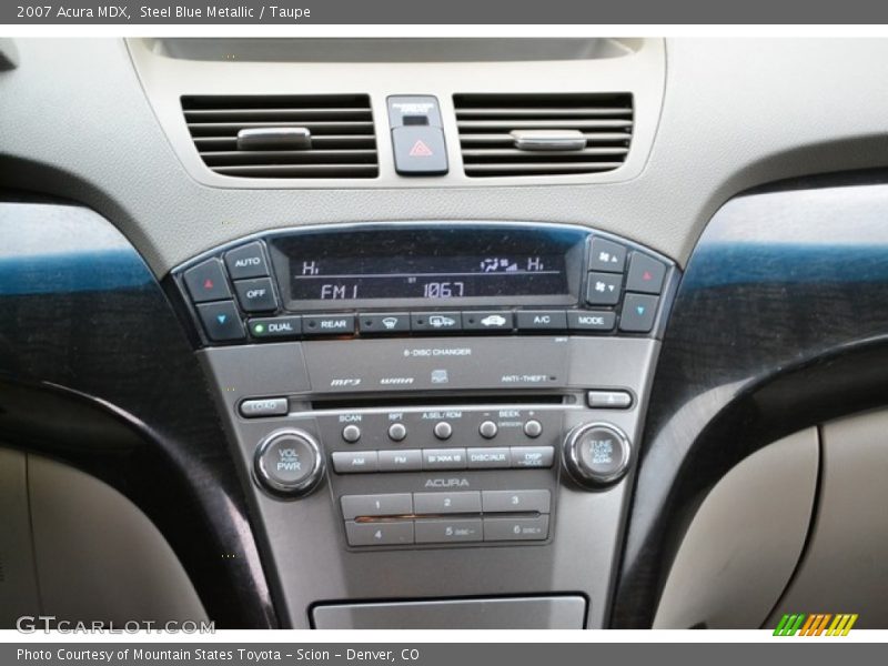 Steel Blue Metallic / Taupe 2007 Acura MDX