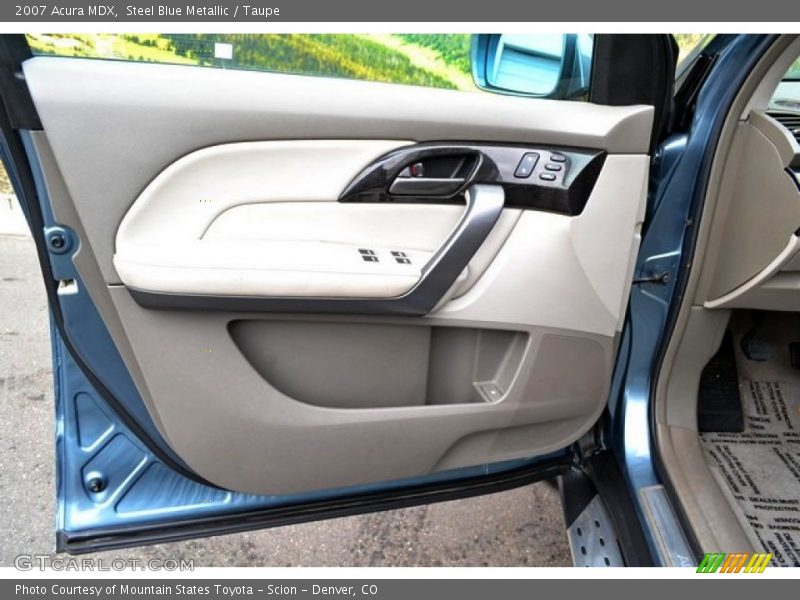 Steel Blue Metallic / Taupe 2007 Acura MDX