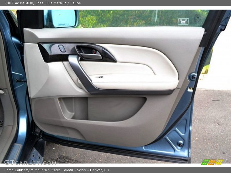 Steel Blue Metallic / Taupe 2007 Acura MDX