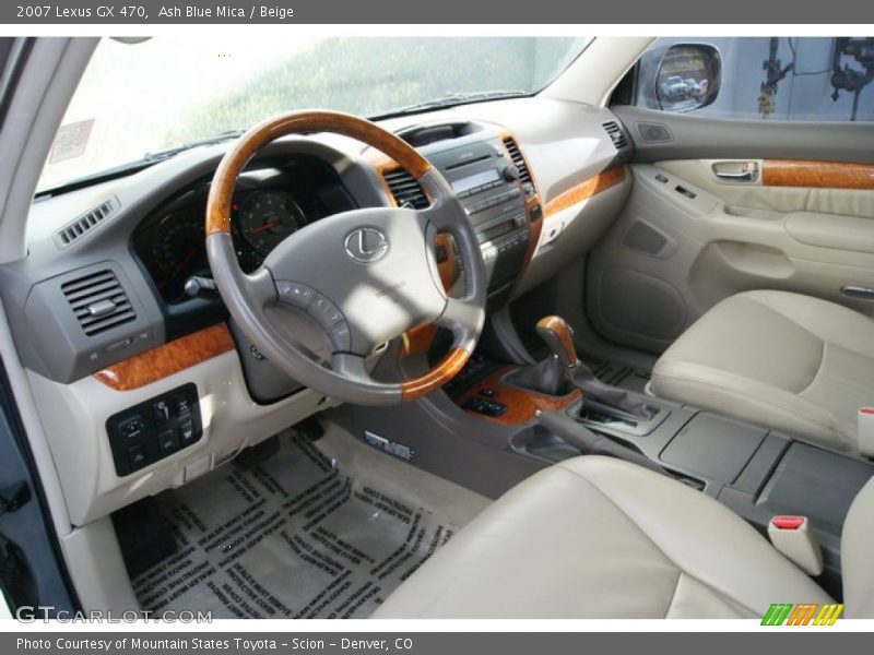 Ash Blue Mica / Beige 2007 Lexus GX 470