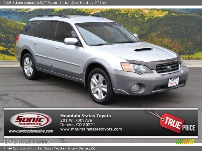 Brilliant Silver Metallic / Off Black 2005 Subaru Outback 2.5XT Wagon