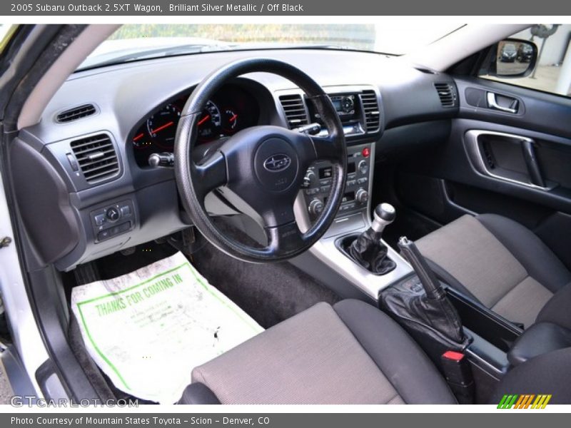 Brilliant Silver Metallic / Off Black 2005 Subaru Outback 2.5XT Wagon