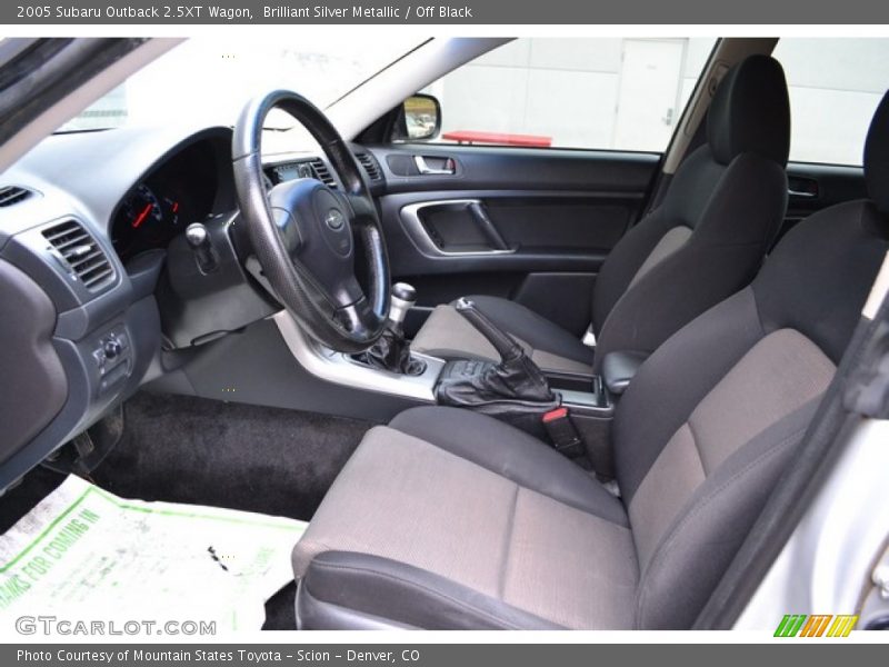 Brilliant Silver Metallic / Off Black 2005 Subaru Outback 2.5XT Wagon