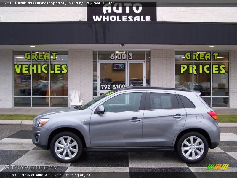 Mercury Gray Pearl / Black 2013 Mitsubishi Outlander Sport SE