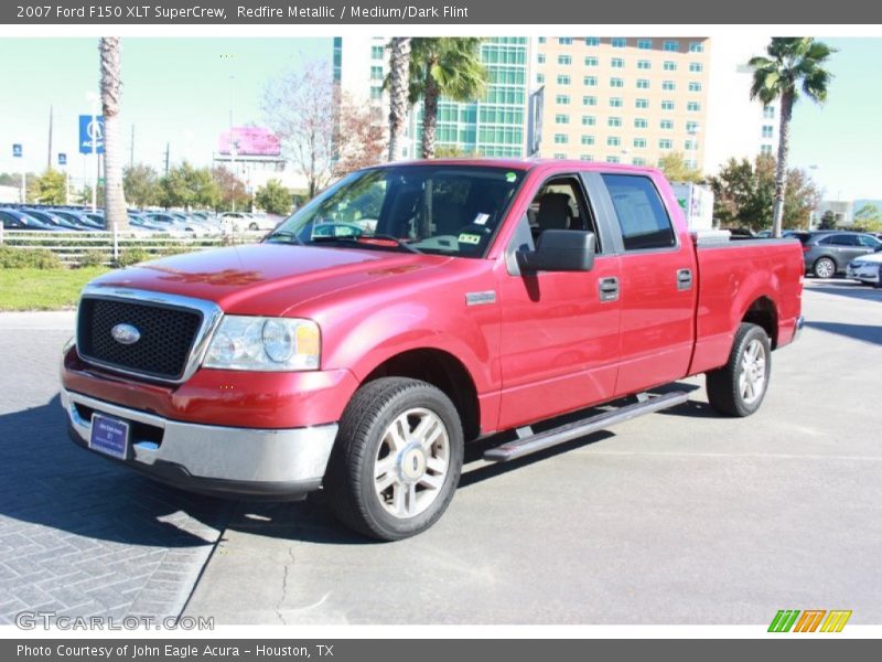 Redfire Metallic / Medium/Dark Flint 2007 Ford F150 XLT SuperCrew