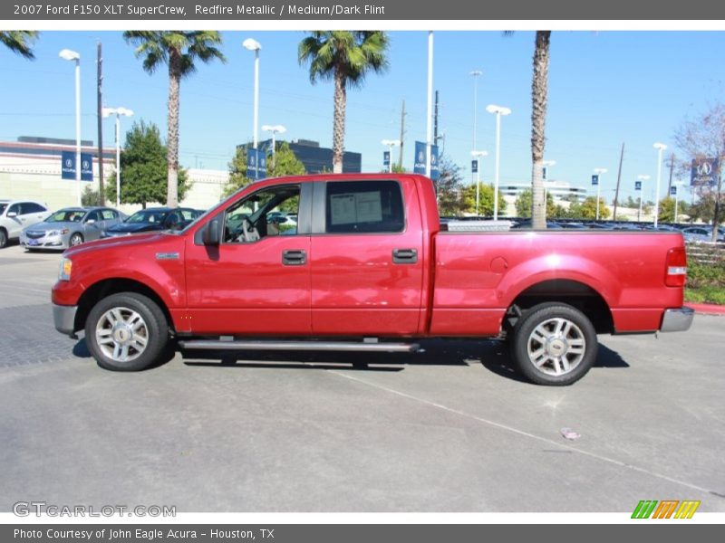 Redfire Metallic / Medium/Dark Flint 2007 Ford F150 XLT SuperCrew