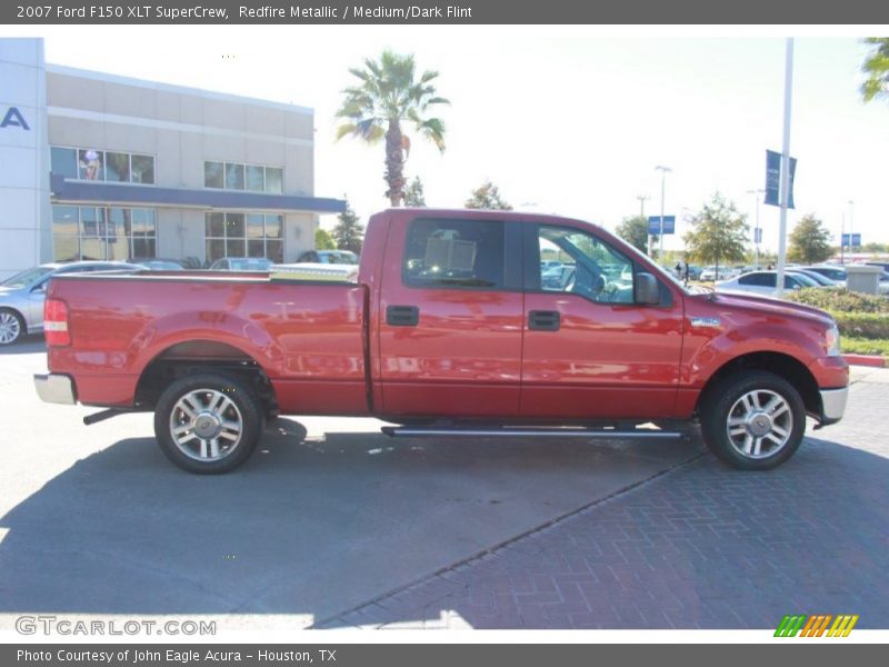 Redfire Metallic / Medium/Dark Flint 2007 Ford F150 XLT SuperCrew