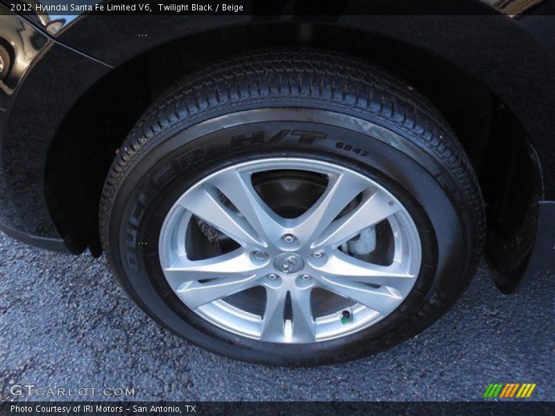 Twilight Black / Beige 2012 Hyundai Santa Fe Limited V6