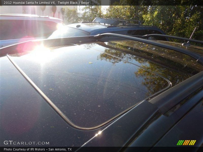 Twilight Black / Beige 2012 Hyundai Santa Fe Limited V6