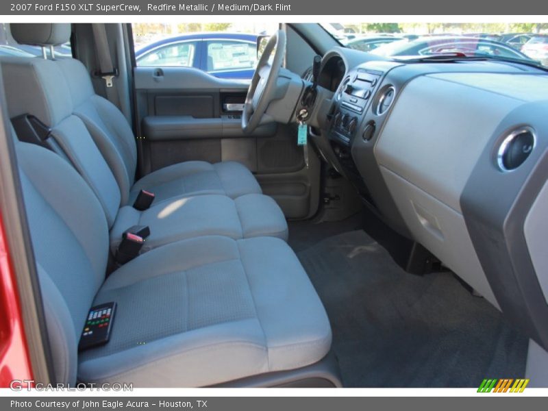 Redfire Metallic / Medium/Dark Flint 2007 Ford F150 XLT SuperCrew