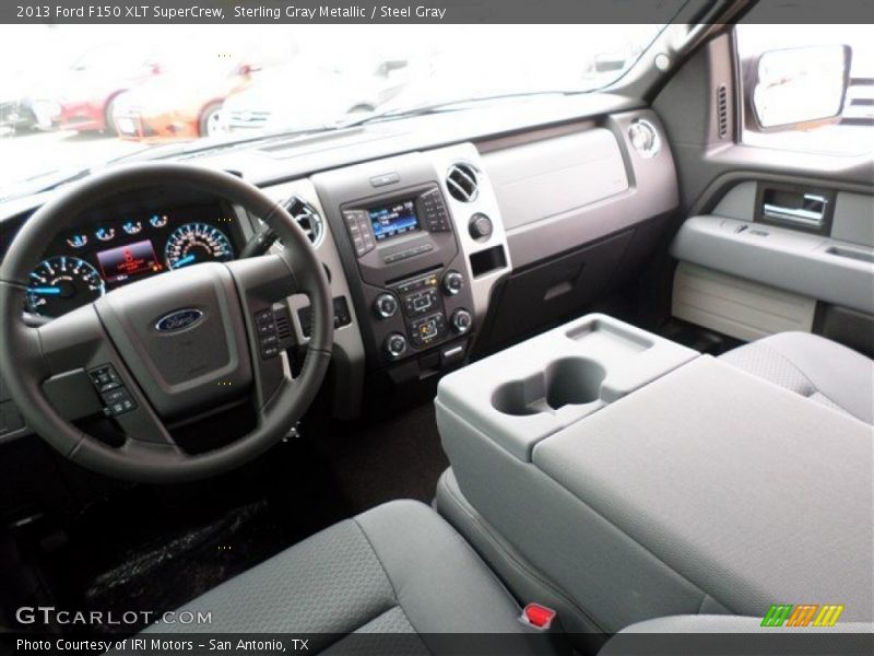 Sterling Gray Metallic / Steel Gray 2013 Ford F150 XLT SuperCrew