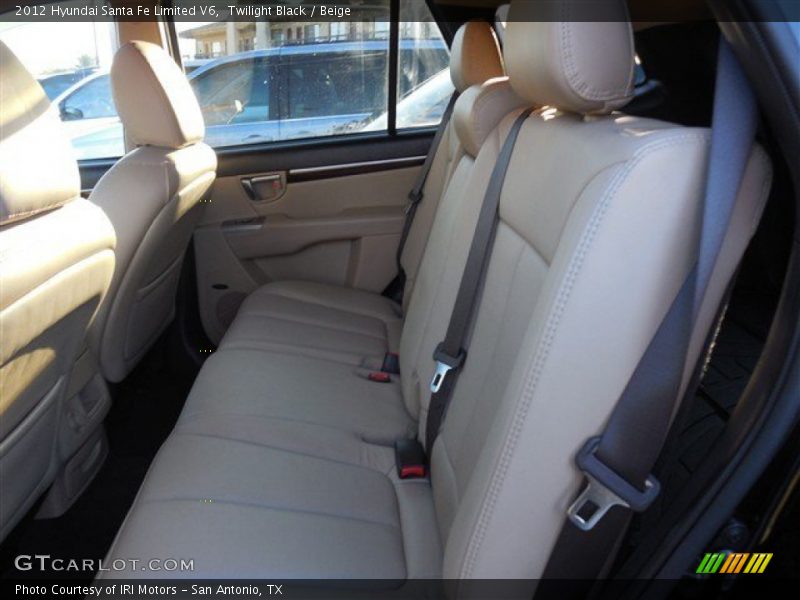 Twilight Black / Beige 2012 Hyundai Santa Fe Limited V6