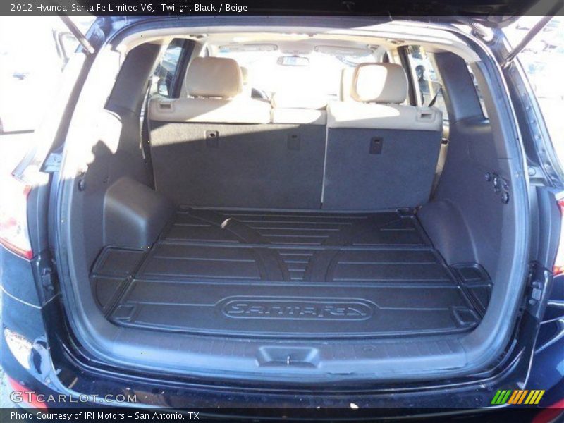 Twilight Black / Beige 2012 Hyundai Santa Fe Limited V6