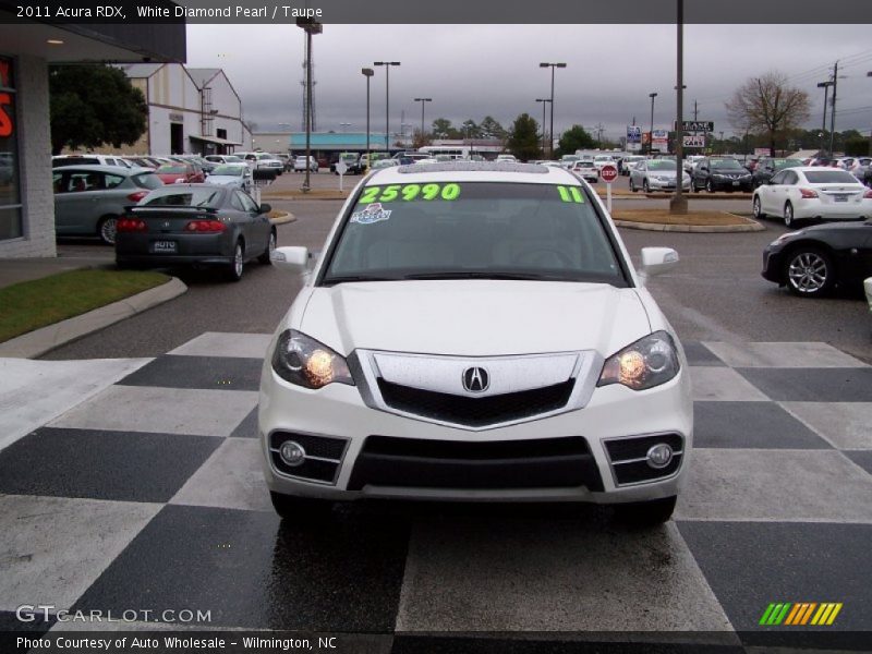White Diamond Pearl / Taupe 2011 Acura RDX