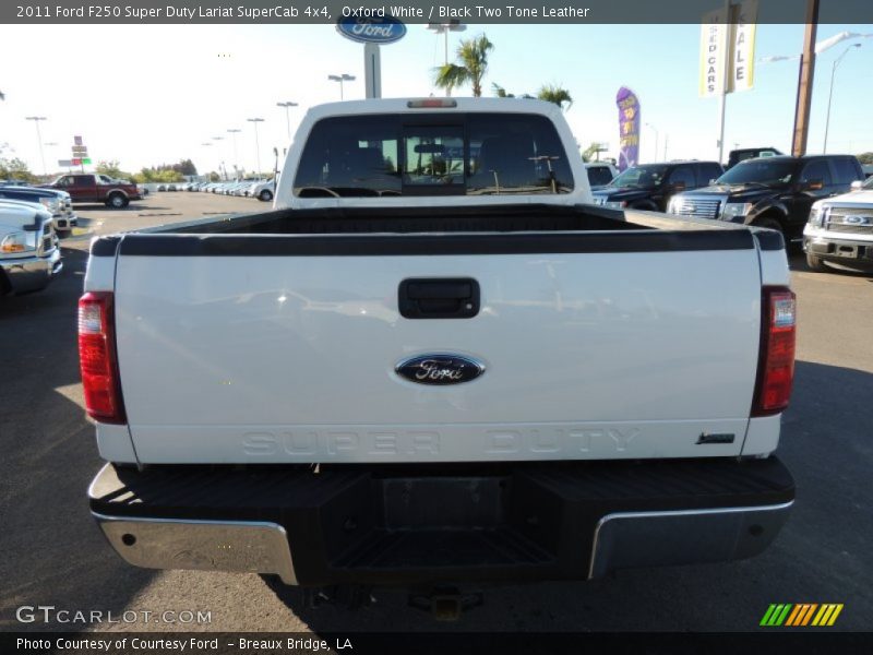 Oxford White / Black Two Tone Leather 2011 Ford F250 Super Duty Lariat SuperCab 4x4