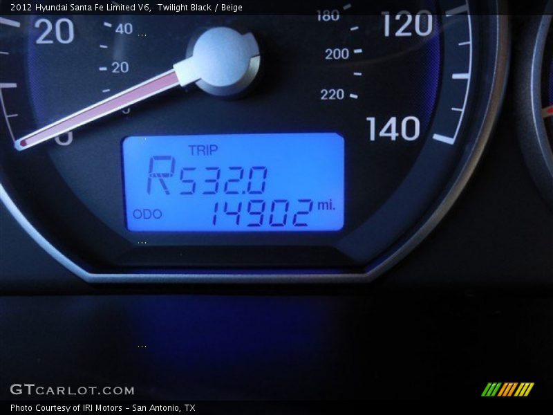 Twilight Black / Beige 2012 Hyundai Santa Fe Limited V6