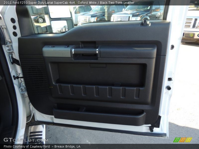 Oxford White / Black Two Tone Leather 2011 Ford F250 Super Duty Lariat SuperCab 4x4