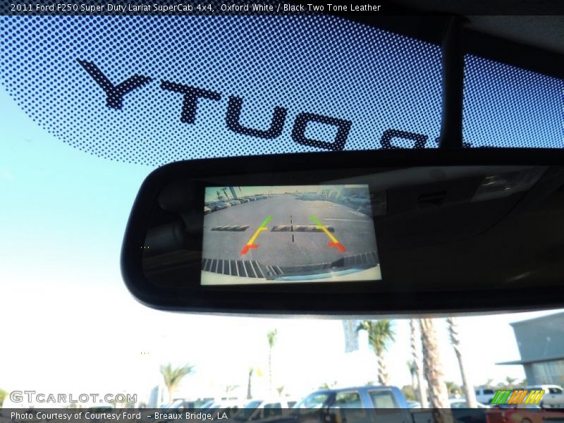 Oxford White / Black Two Tone Leather 2011 Ford F250 Super Duty Lariat SuperCab 4x4