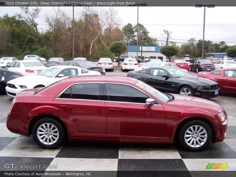 Deep Cherry Red Crystal Pearl / Black/Light Frost Beige 2013 Chrysler 300