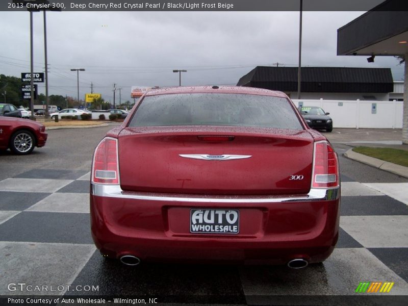 Deep Cherry Red Crystal Pearl / Black/Light Frost Beige 2013 Chrysler 300