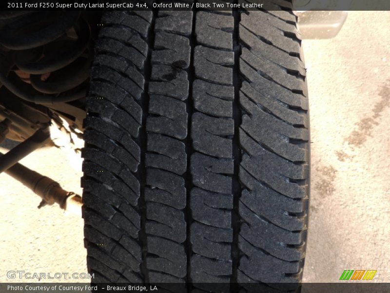 Oxford White / Black Two Tone Leather 2011 Ford F250 Super Duty Lariat SuperCab 4x4