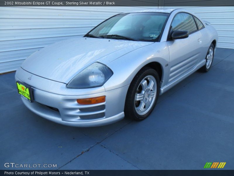 Sterling Silver Metallic / Black 2002 Mitsubishi Eclipse GT Coupe