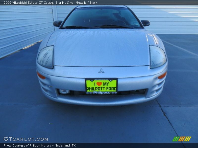Sterling Silver Metallic / Black 2002 Mitsubishi Eclipse GT Coupe