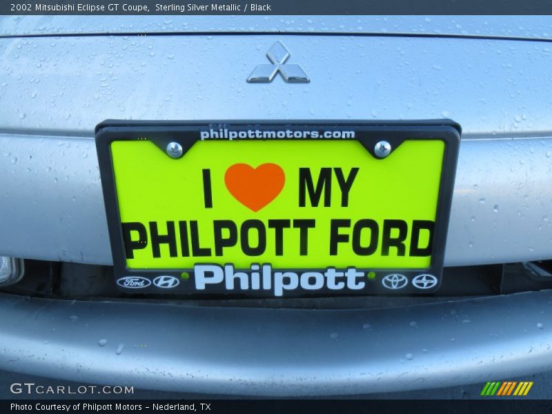 Sterling Silver Metallic / Black 2002 Mitsubishi Eclipse GT Coupe