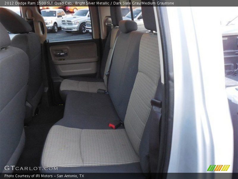 Bright Silver Metallic / Dark Slate Gray/Medium Graystone 2012 Dodge Ram 1500 SLT Quad Cab