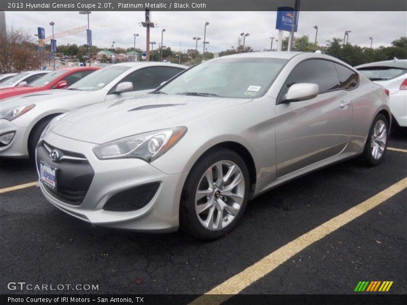 Platinum Metallic / Black Cloth 2013 Hyundai Genesis Coupe 2.0T