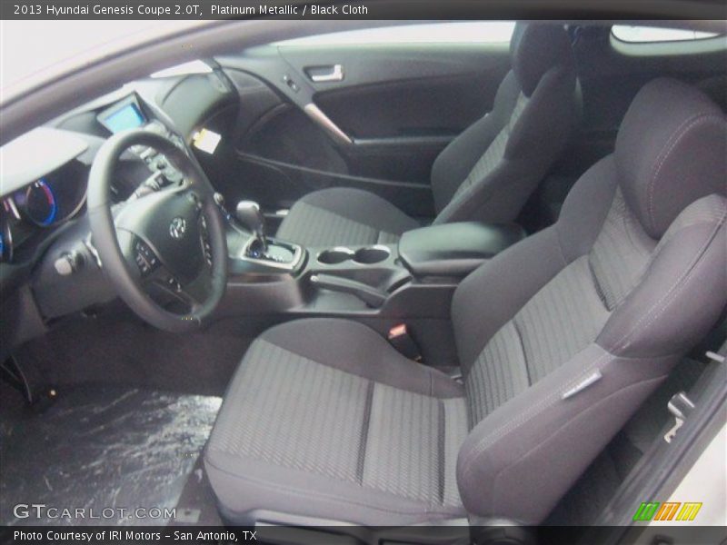 Platinum Metallic / Black Cloth 2013 Hyundai Genesis Coupe 2.0T