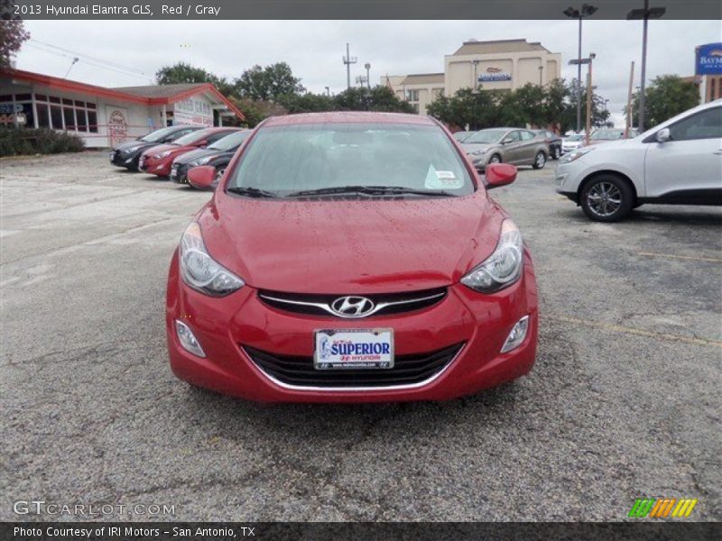 Red / Gray 2013 Hyundai Elantra GLS
